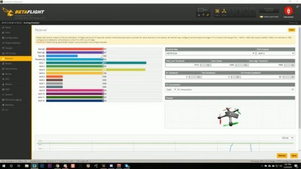 Betaflight Won't Arm | THROTTLE arming status flags