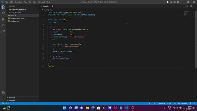 How to connect Oracle with Nodejs смотреть онлайн