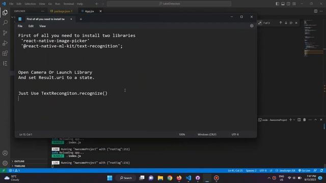 Text Recognition Using React Native @react-native-ml-kit/text-recognition смотреть онлайн