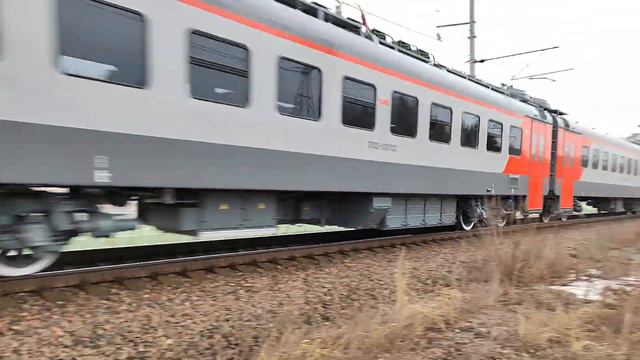 "Испытания ЭП3Д в Щербинке!" Электропоезд ЭП3Д-0087 проходит испытания на ЭК ВНИИЖТ смотреть онлайн