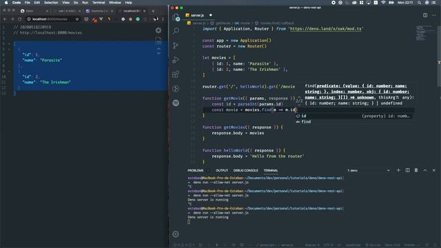 Deno Tutorial - Basic Rest API смотреть онлайн