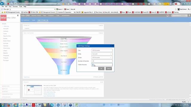 Managing Your Dashboard in Infor CRM Web 8.3.x смотреть онлайн