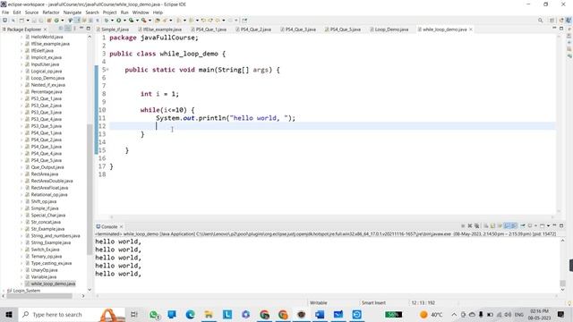 Introduction of Loops & While loop in Java | for, while, do-while | Tutorial #18 смотреть онлайн