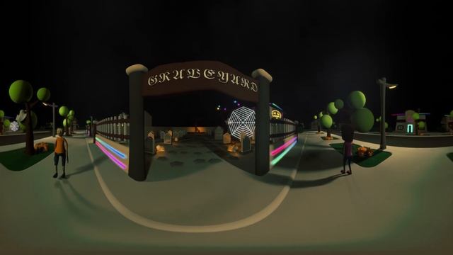 360 Video | Siren Head Trick Or Treat | Halloween Animation VR 4K смотреть онлайн
