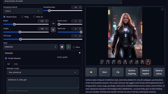 Save Time In Your Stable Diffusion -  Automatic 1111 Workflow With After Detailer.
