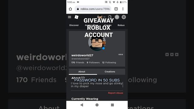 FREE ROBLOX ACCOUNT 100% REAL NO SCAM смотреть онлайн