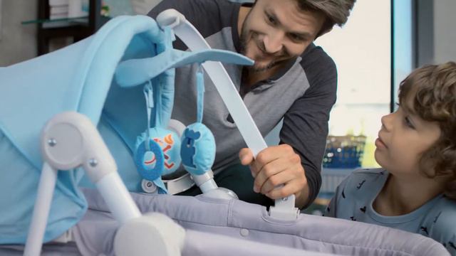 Kinderkraft UNIMO 5v1 Multifunkční Houpací Křeslo-Lehátko смотреть онлайн