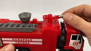Пожарная машина «Камаз 01 Пожарная служба» Play Smart 1:38 19 см. 9624-B Автопарк
