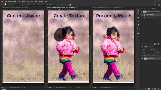 Photoshop Spot Healing Brush Content Aware vs Texture vs Proximity Match смотреть онлайн
