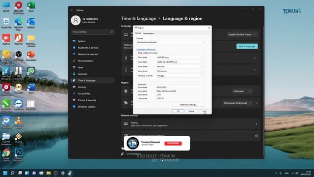 #P2 - MENGATUR REGIONAL SETTING WINDOWS 11 | FORMAT INDONESIA | SETTING EXCEL смотреть онлайн