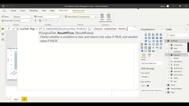Power BI Desktop Tips and Tricks (21/100) - Display Custom Messages in Charts in Power BI смотреть онлайн