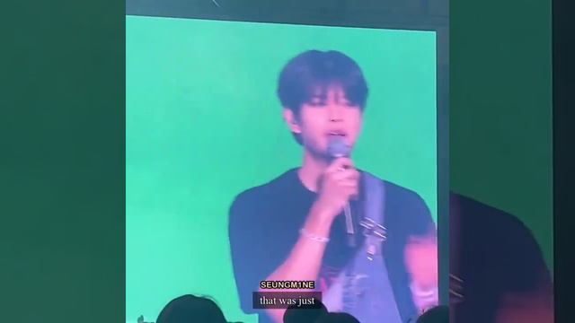 [ENG] Seungmin Crying In His Ending Ment @/seungmine :(