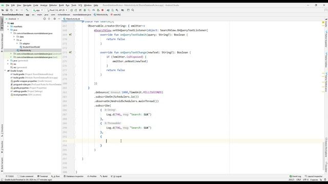 How To Implement Search View Using RxJava | RxJava Search Kotlin смотреть онлайн