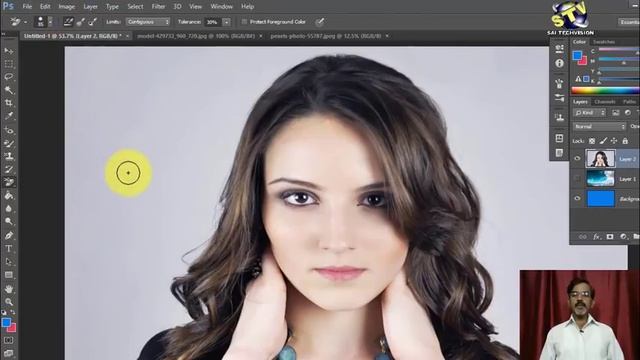 How to use Eraser Tool and Background Eraser Tool in Photoshop CC in Hindi (Basic Series) Part-20 смотреть онлайн