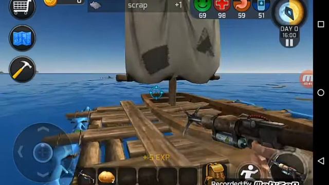 Выживание на плоту, в открытом море. Игра потрясена. #1 смотреть онлайн