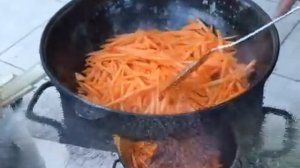 Ферганский плов , Плов в казане ,  Плов на костре