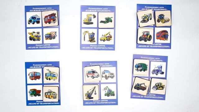 ВАЖНЫЙ ТРАНСПОРТ. Развивающее лото. 24 элемента. RDI-D538a