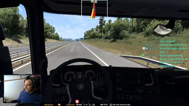 Euros truck simulator 2,seguimos descubriendo Iberia, !opentrack, !discord, 1080/60fps. смотреть онлайн
