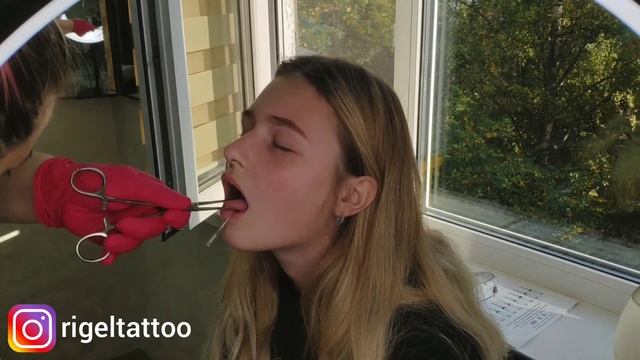 Пирсинг языка | Титановая штанга для пирсинга | Безопасные украшения для пирсинга смотреть онлайн