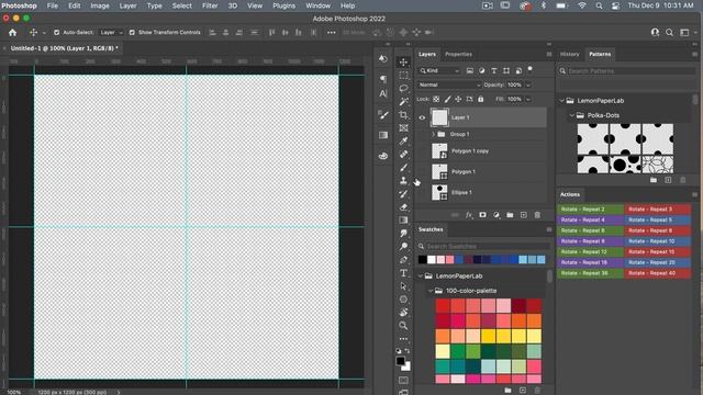 How to Repeat an Object Around a Circle In Photoshop Using Actions смотреть онлайн