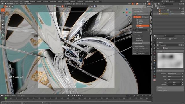 Make Abstract Chrome/Metalheart Shapes in Blender (Tutorial) смотреть онлайн