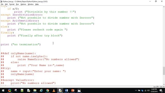 Python3 Programming Beginner Tutorial || Exception Handling,Raise,Finally - 13 смотреть онлайн