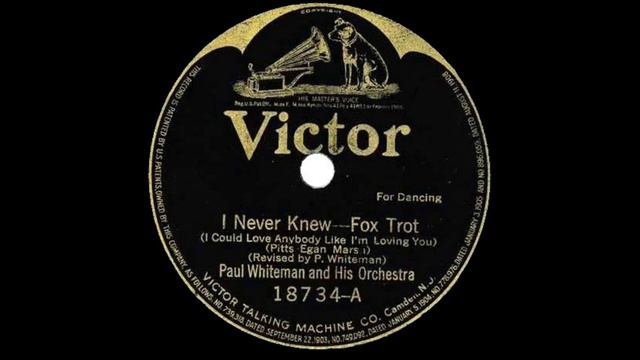 1920 I Never Knew - Paul Whiteman смотреть онлайн
