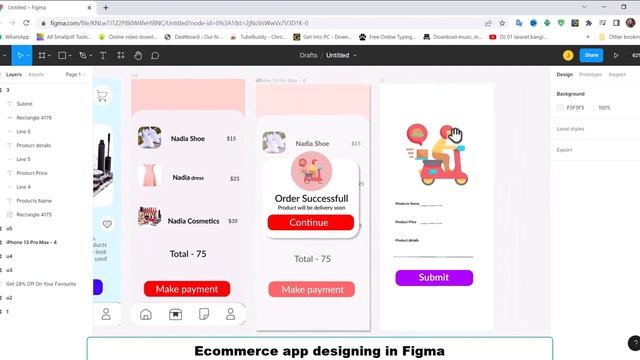 Eccommerce app design in Figma смотреть онлайн