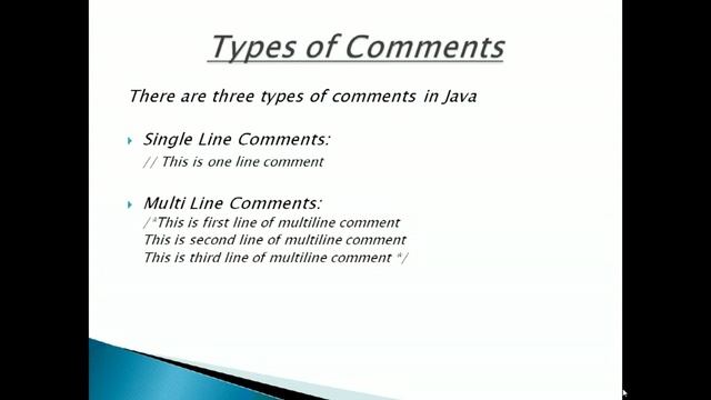 Java Comments || Java API || Java Documentation смотреть онлайн