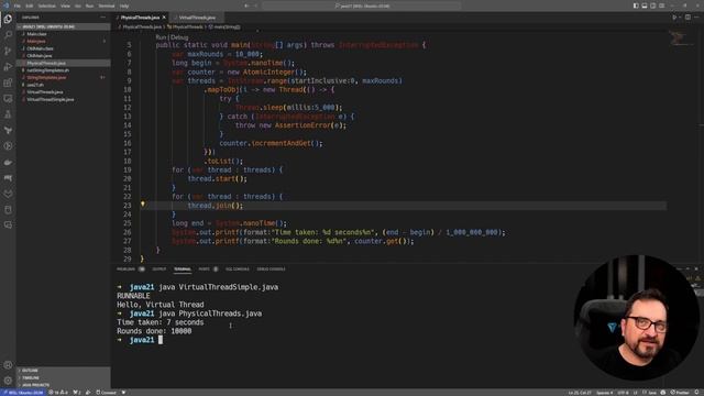 Java 21 Virtual Threads | Scale your threads optimally смотреть онлайн