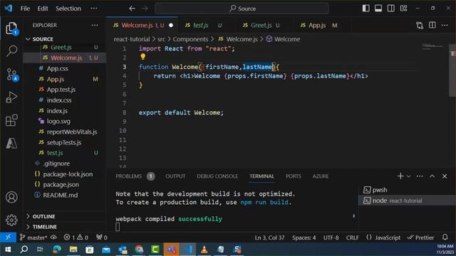 React JS - Destructuring Assignment of Props - 10 смотреть онлайн