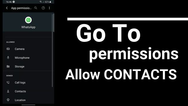 Phone contacts not showing up in WhatsApp - SOLVED.- How To :) смотреть онлайн