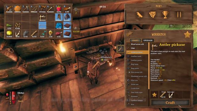 VALHEIM | HOW TO CRAFT PICKAXE | QUICK TIPS смотреть онлайн