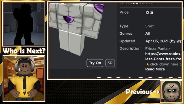 Dragon Ball - Frieza Roblox Cosplay Tutorial смотреть онлайн