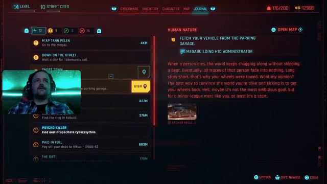 Cyberpunk 2077 Campaign Update 2.0 Exploring Night City PS5 Live Stream смотреть онлайн