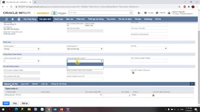 Manufacturing Part 10 - Complete Work Order - Xuất NVL nhập Thành phẩm смотреть онлайн