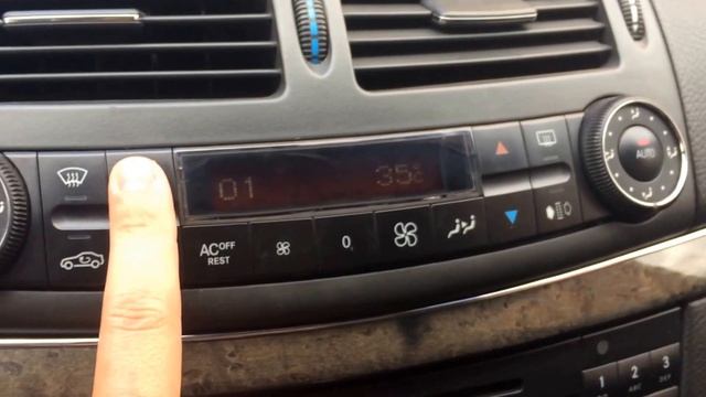 W211 вывод параметров климат контроля