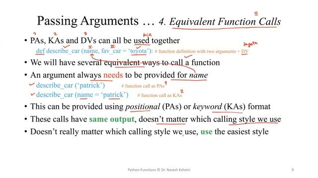 Python | Function | Equivalent Calls смотреть онлайн