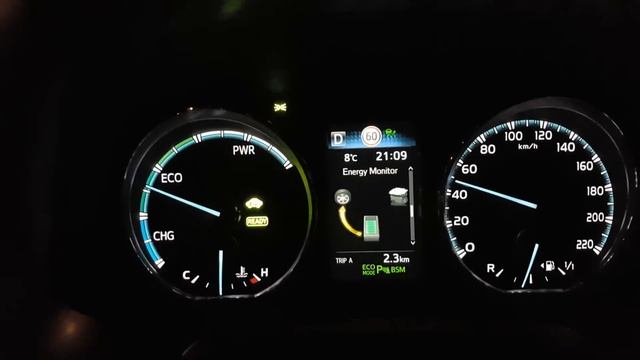 Toyota RAV4 hybrid, range with electro motor (EV) смотреть онлайн