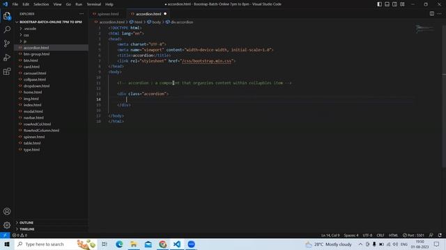Bootstrap Session 08 (spinner part 02 and accordion) смотреть онлайн