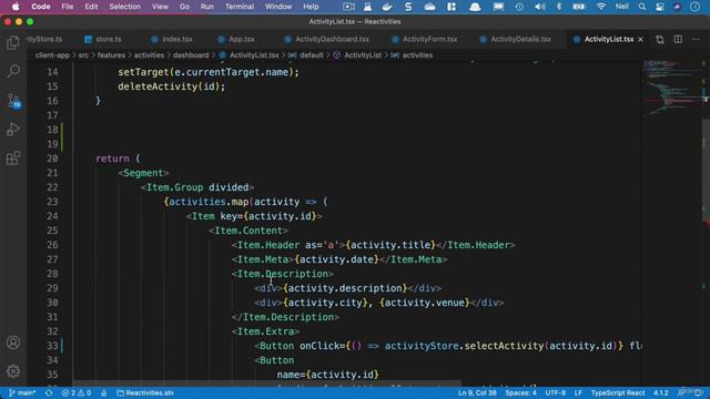 75 - Deleting an activity using MobX смотреть онлайн