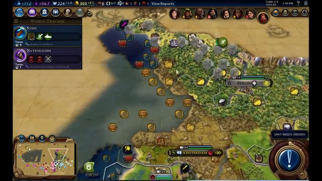 Civilization 6 Germany, King Difficulty Part 2. The Great War Against China смотреть онлайн