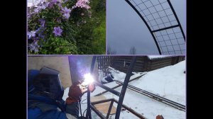 Делаем арки для клематисов своими руками.