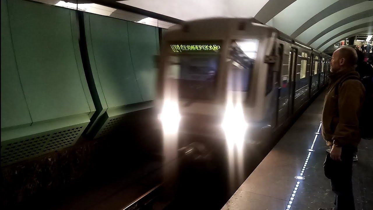 Люблинско-Дмитровская линия метро. 81-717/714.6 с МПУ между вагонами. Зябликово - Селигерская. смотреть онлайн