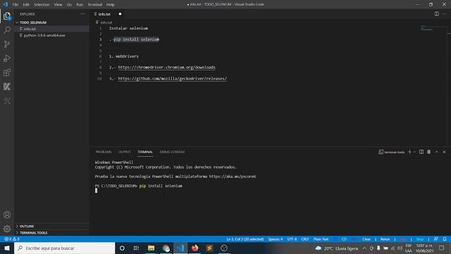 Cap4.- Instalar Selenium смотреть онлайн