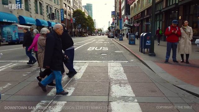 SAN FRANCISCO - Mission Street, Market Street Walk in San Francisco, California, USA, Travel, 4K UH смотреть онлайн