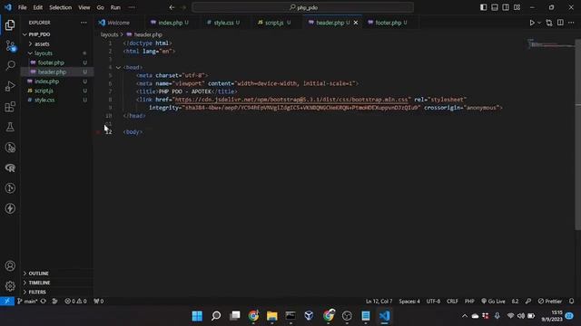 PHP PDO CRUD - Seri 1 (Struktur Project & Multiple Use Layout) смотреть онлайн