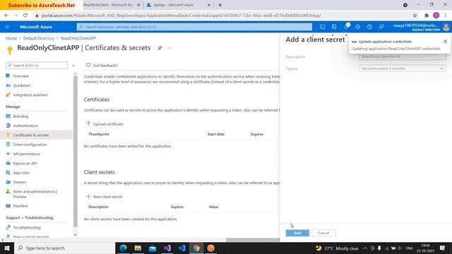 .Net Core Web API Azure AD Authentication and Authorization смотреть онлайн