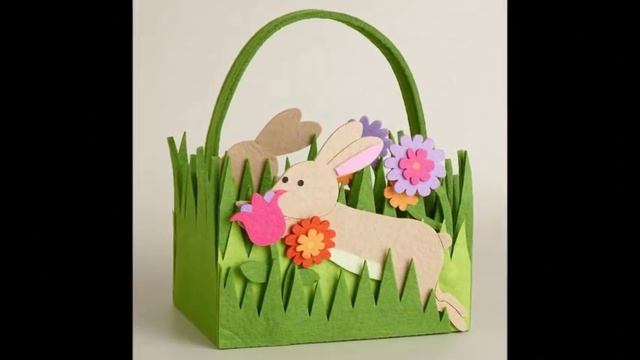 Пасхальные корзинки своими руками из фетра смотреть онлайн