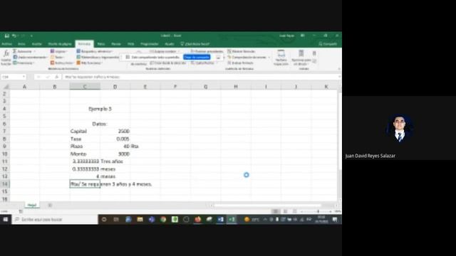 Clase Semana 3 Uso de Excel para operaciones de Interés Simple 15/08/2022 смотреть онлайн